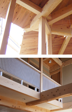木組み工法　木材の地産地消　木の家づくり 設計工房GAKU
